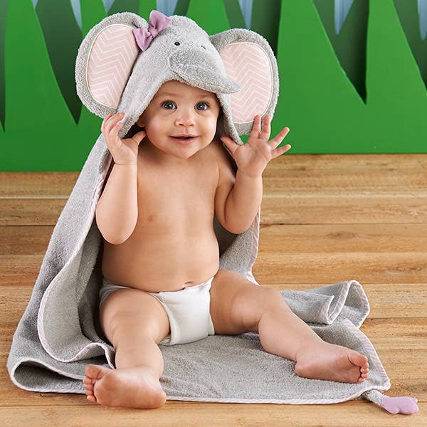 Baby Aspen – wholesale Handduk med huva - Barn och baby – Splash Splash Elephant bad Spa Hooded Handduk1