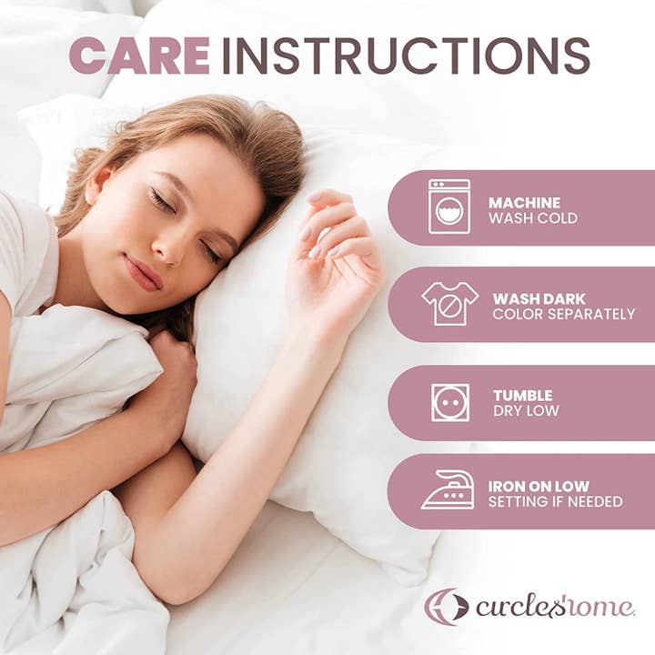 White Circles Home Cotton Zippered Pillow Protector for wholesale on Faire3