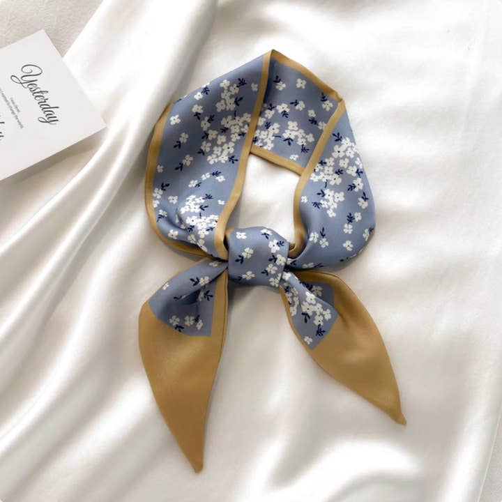 Silk Twilly Scarf Neck Scarf for Handbag Accessory Women for wholesale by DrifWoo