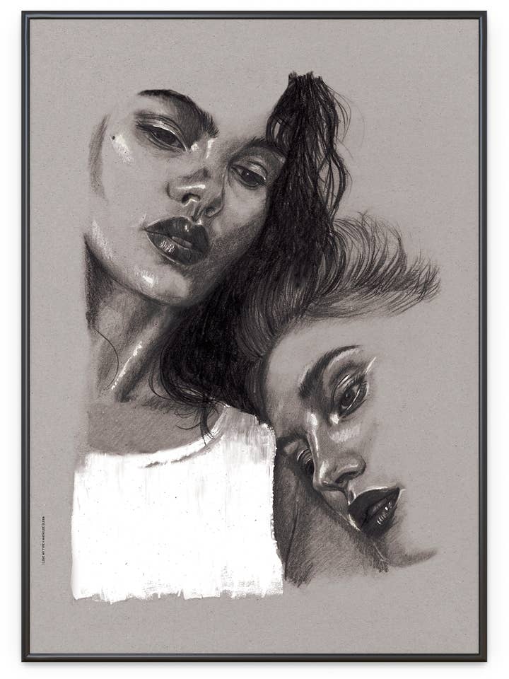 Styrkende, Kartongrå, Kunsttryk, Forskellige størrelser for engroshandel hos I Love My Type