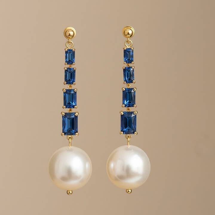 OE! - Wholesale Dangle Earrings - Zircon Cascade - orecchini1