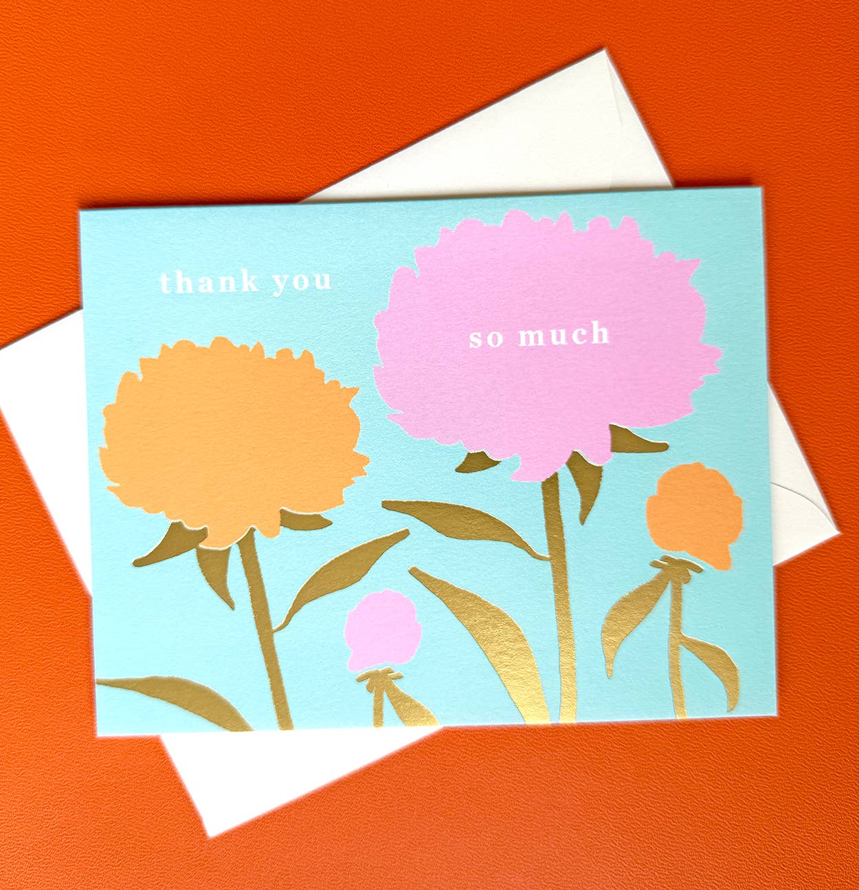 J.Falkner Cards - Vente Cartes de remerciements - Pivoines Merci1