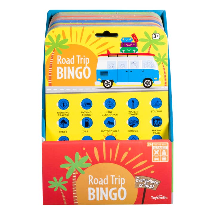 Toysmith - Wholesale Board Game - On the Way Games Road Trip Bingo, Travel Game