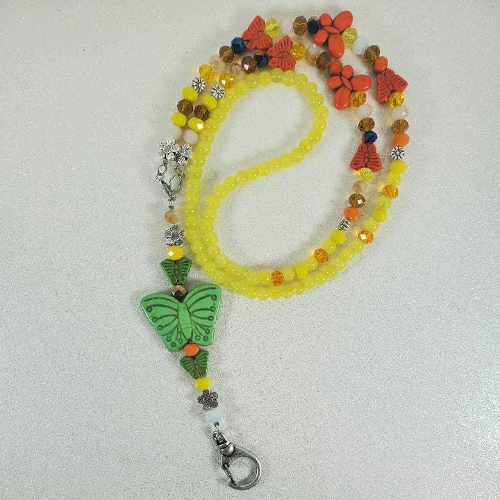 Lanyard: Butterfly for wholesale by Thorneapple Designs