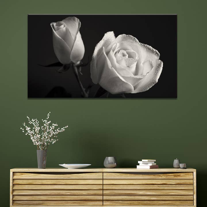 Meeko Print - Wholesale Art Print - Luscious White Rose