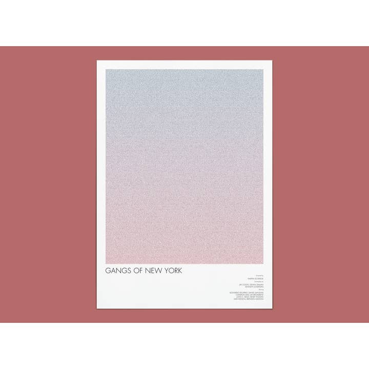 Cartaz do Filme de Gangues de Nova Iorque com Impressão Artística do Roteiro por atacado de Fade Out Prints