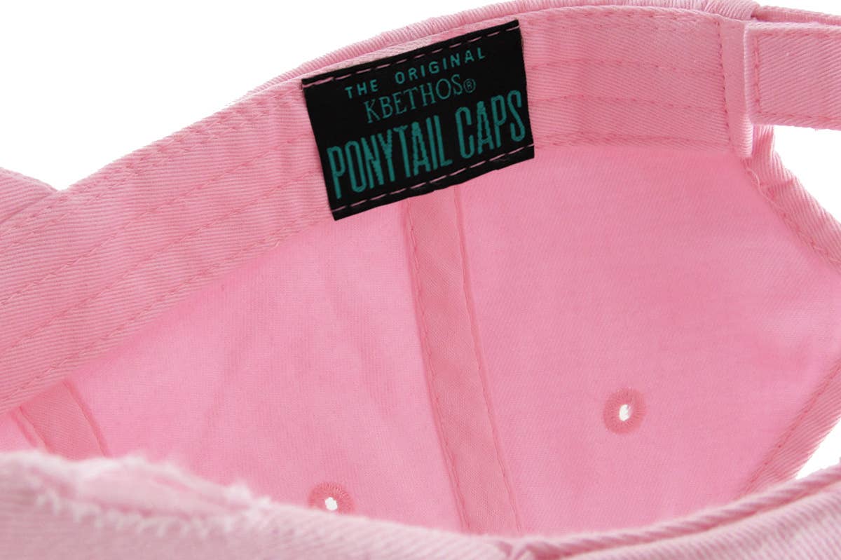 KBETHOS - Wholesale Ponytail Cap - Women's - Ponytail Washed Distressed Cotton Cap120