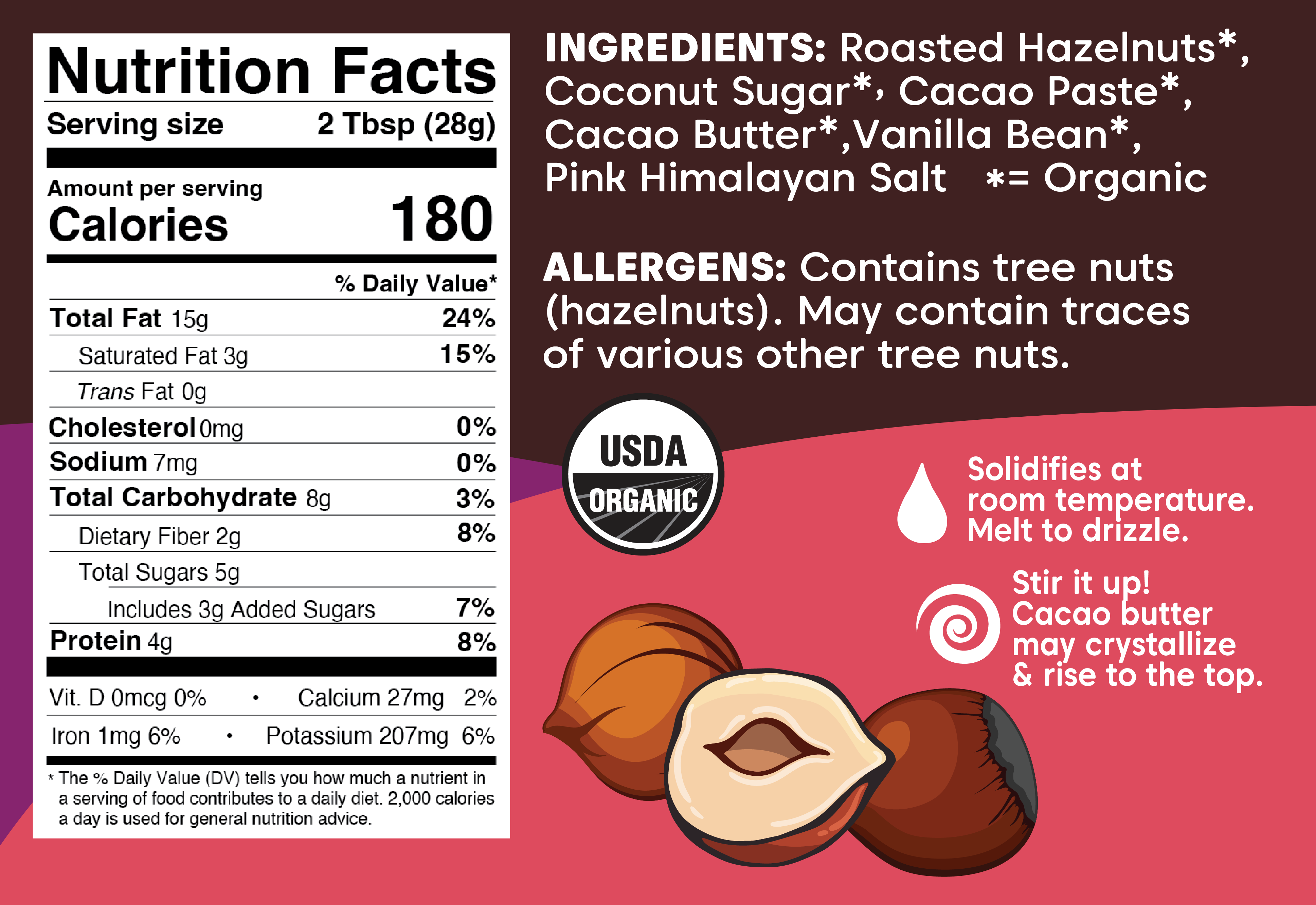 Wilderness Poets - Wholesale Nut Butter - Organic Chocolate Hazelnut Butter2