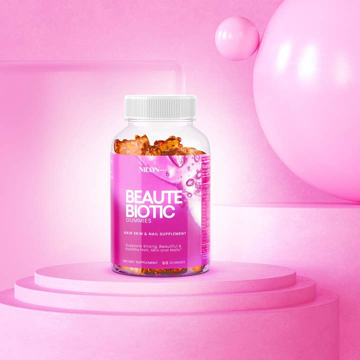 Nilon Beaute – Suplemento/vitamina oral por atacado – BeauteBiotic Gummies: Cabelo, Pele e Unhas2