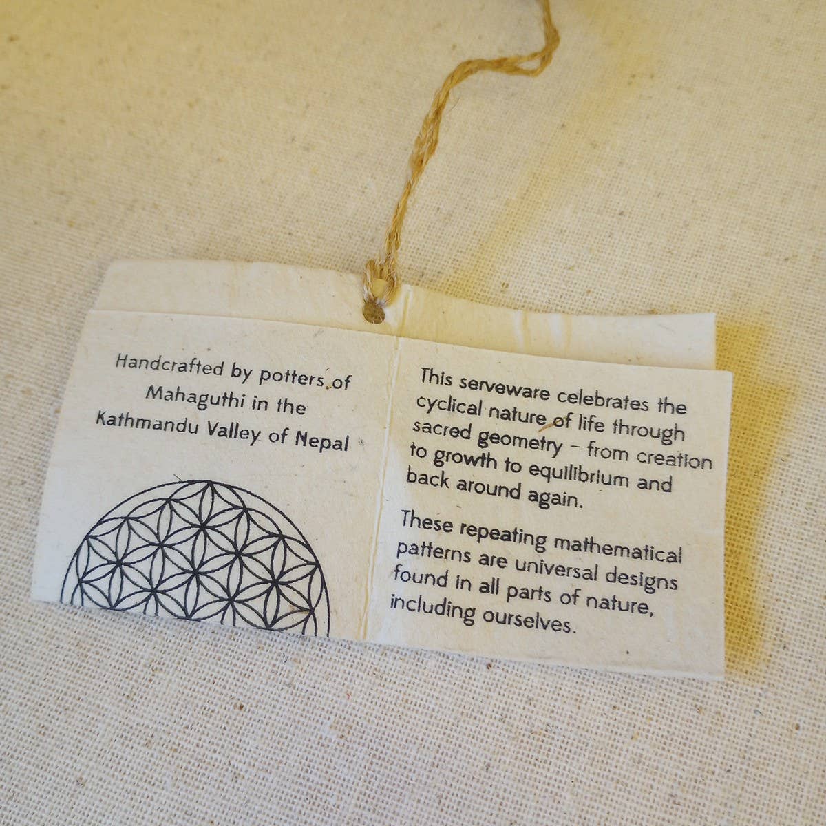 Ten Thousand Villages - Wholesale Appetizer Serveware - Sacred Geometry Appetizer Plates - Set of 46