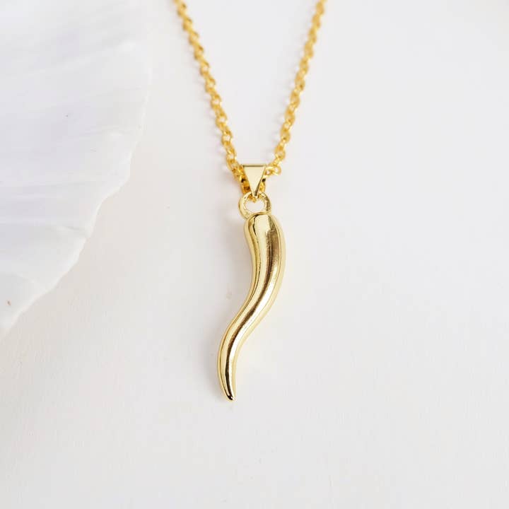 Augusta Jewellery - Wholesale Pendant/Charm Necklace - Cornicello Horn Of Plenty Charm Necklace