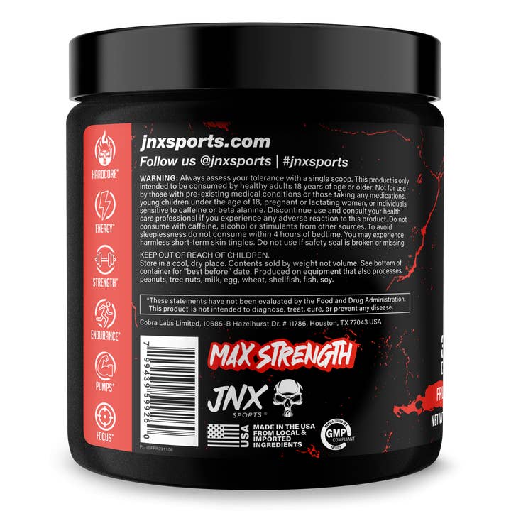 JNX Sports - Wholesale Protein/Superfood Powder - The Shadow! Pre-Workout 30 SERVE