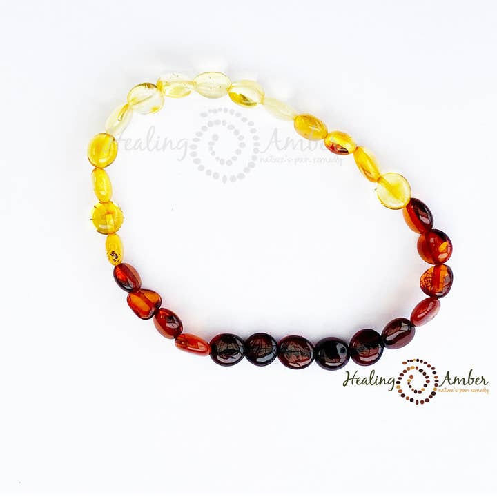 Rainbow-Oval-7.5" stretch för wholesale av Healing Amber