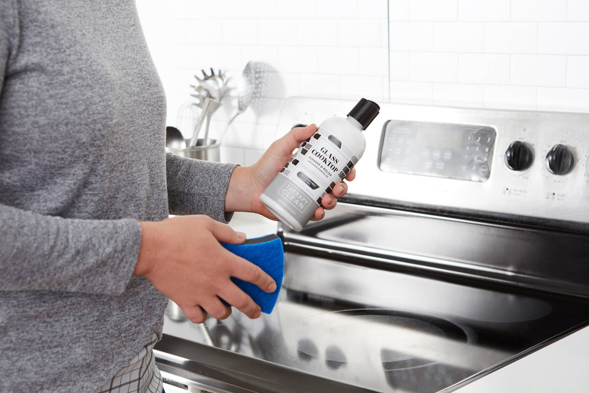 Therapy Clean - Vendita all'ingrosso Detergenti vetri - Detergente e lucidante per piano cottura in vetro, 16 oz7