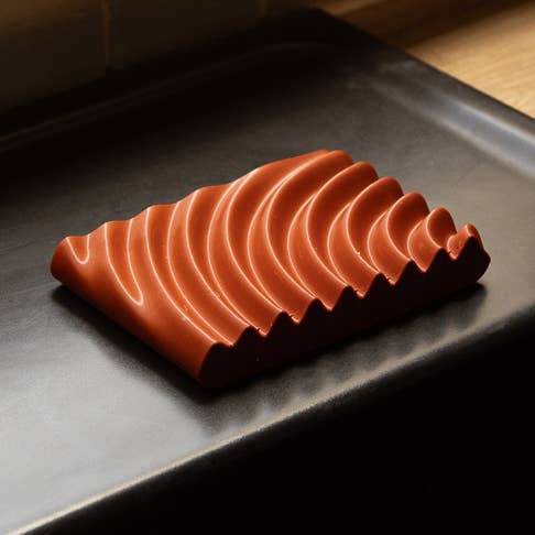 Soap Dish - Earthy colors - Plastic free (Wavy) for wholesale by Copo Design