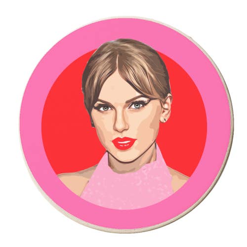 Coasters 'Red lips' by DOLLY WOLFE for wholesale by ART WOW