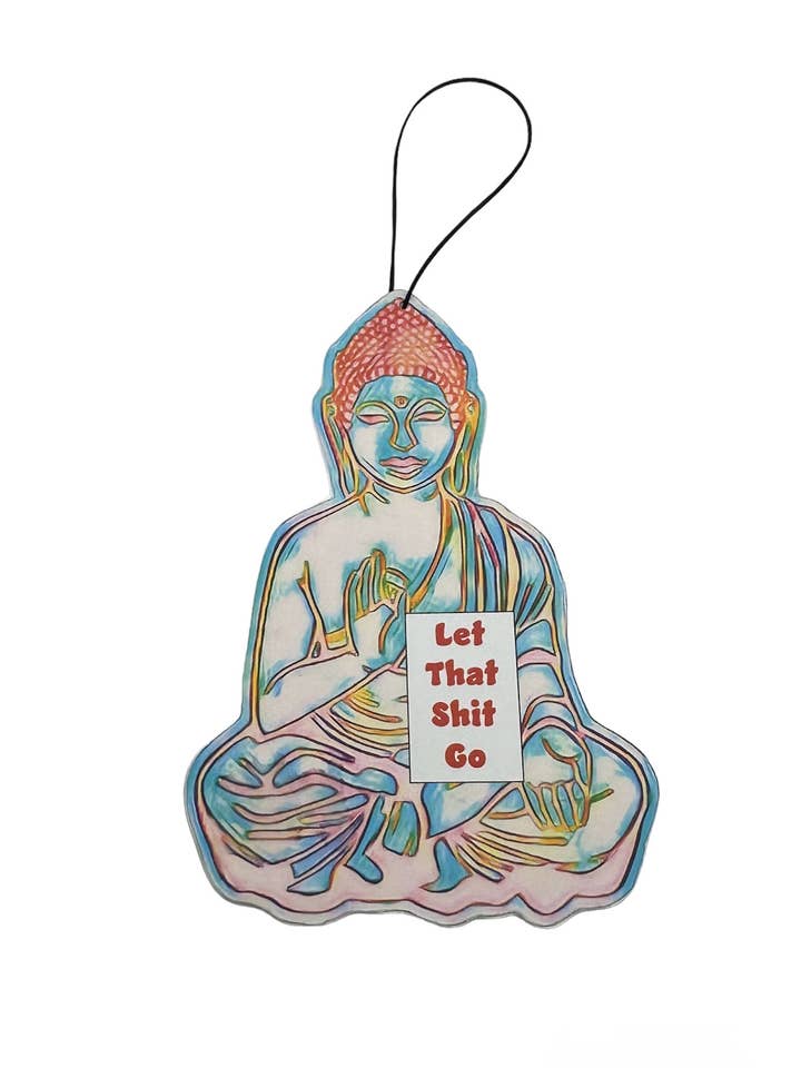 Buddha Car Air Freshener Zen Yoga Gift Meditation Cheeky Fun for wholesale by airWheres
