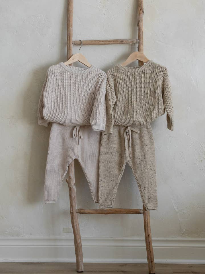 Yooushi - Wholesale Pants - Baby - Speckled Oak Knit Pants8