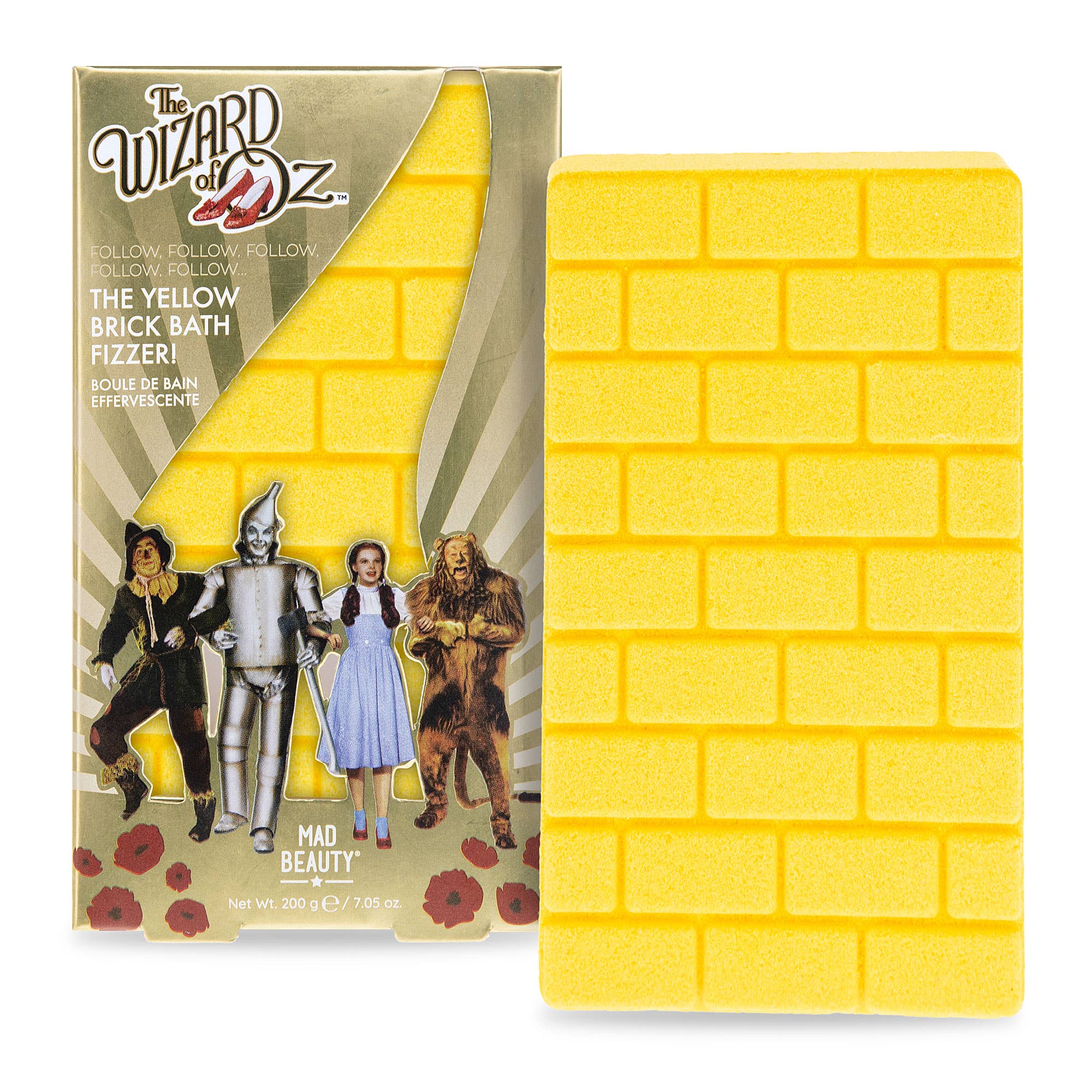 Mad Beauty USA LLC - Wholesale Bath Bomb/Fizz - Mad Beauty Warner Wizard Of Oz Yellow Brick Fizzer1