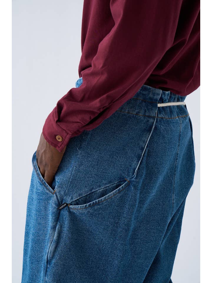 Pitagora - Wholesale Pants - Unisex - Origami Denim Pants2