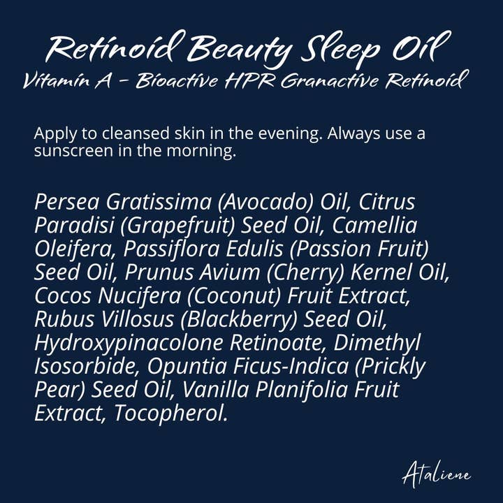 Ataliene - Private Label Skin Care Atelier - Wholesale Facial Oil - Anti-Aging Sleep Oil - Private Label Esthetician