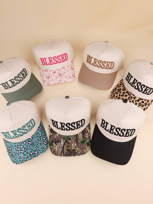 Blessed Two Tone Cotton Cap for wholesale by Vanilla Monkey