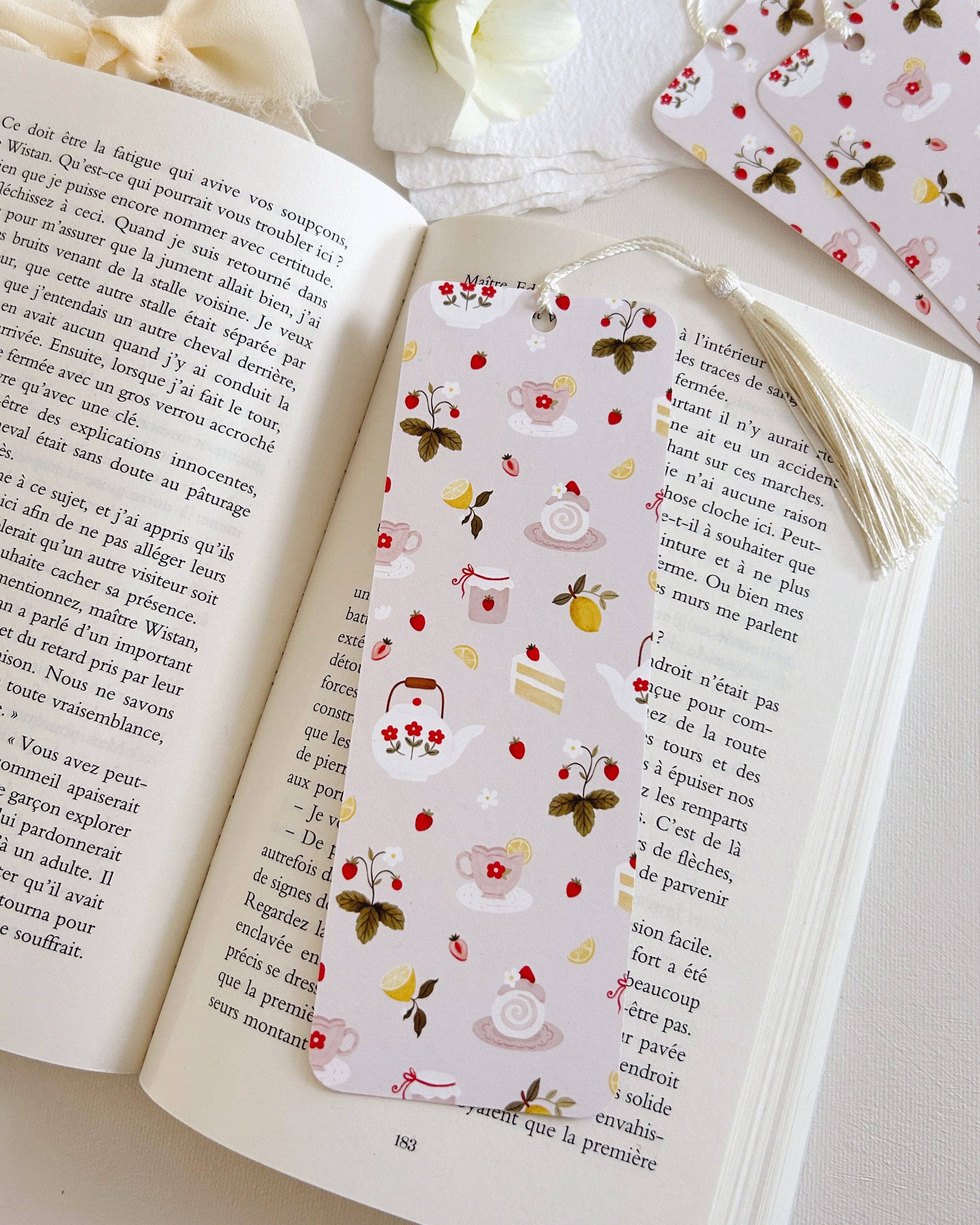Marie-Lise Illustration - Wholesale Bookmark - Signet thé à l'anglaise1