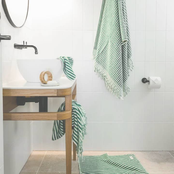 Buld&Co. - Wholesale Bath towel - Turkish Towel Handloomed, Stripe Beach Bath Hand Towel, KARA8