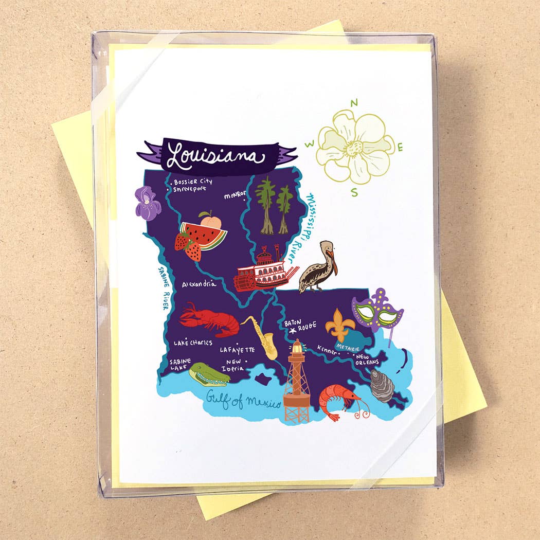 Allport Editions - Wholesale Briefpapier/indexkaartenset - Hallo USA Boxed Card-serie - ALLE 50 STATEN HIER!20