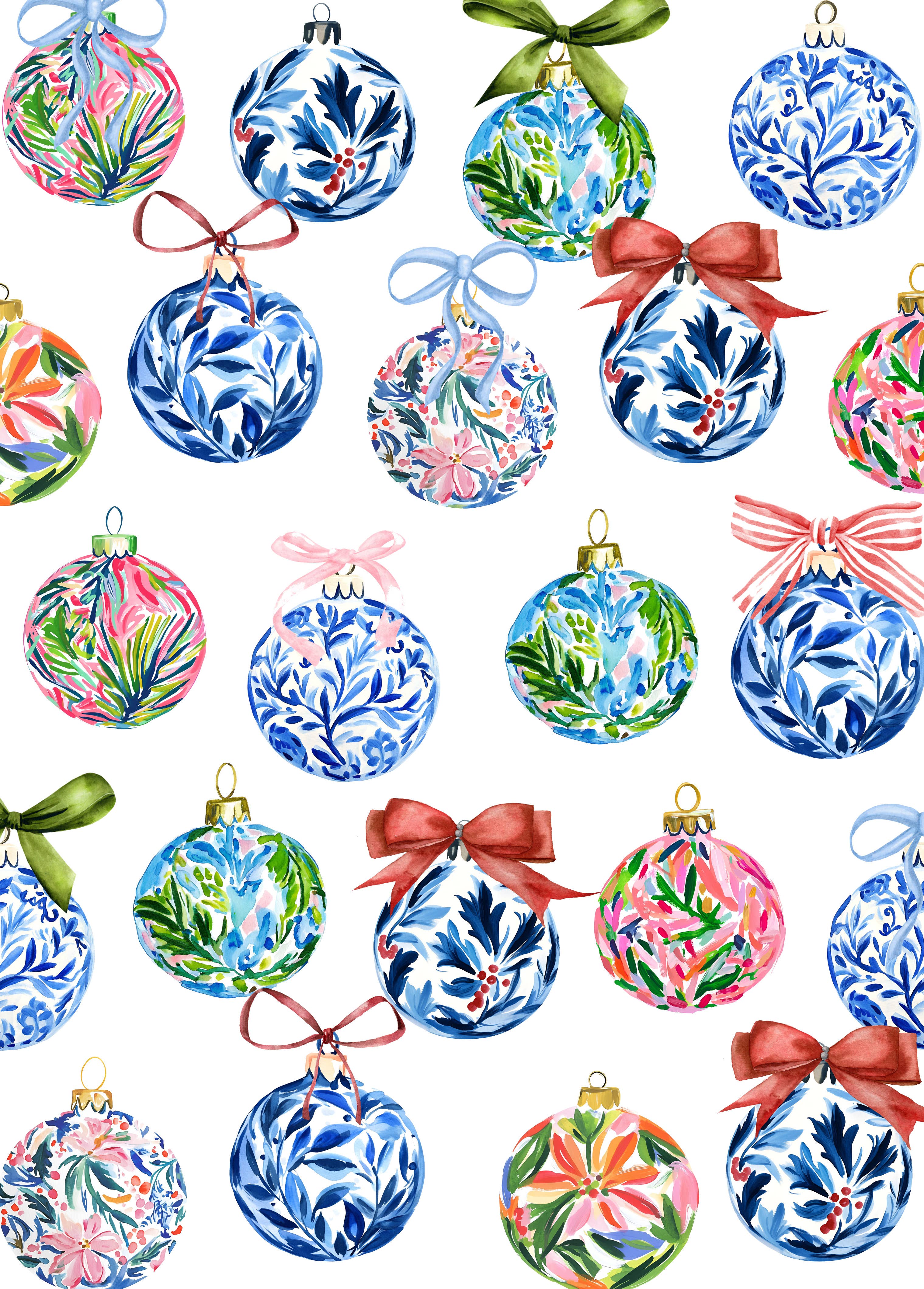 JOSIL Paperie & Gift - Wholesale Flat Wrap - Ornament Gift Wrap1