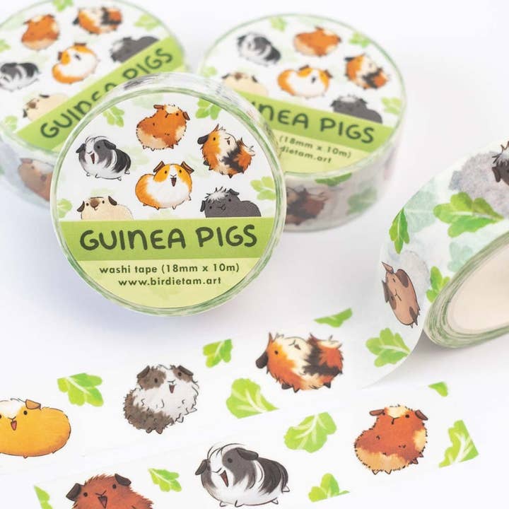 Washi tape - Guinea pigs for wholesale by Birdie Tam