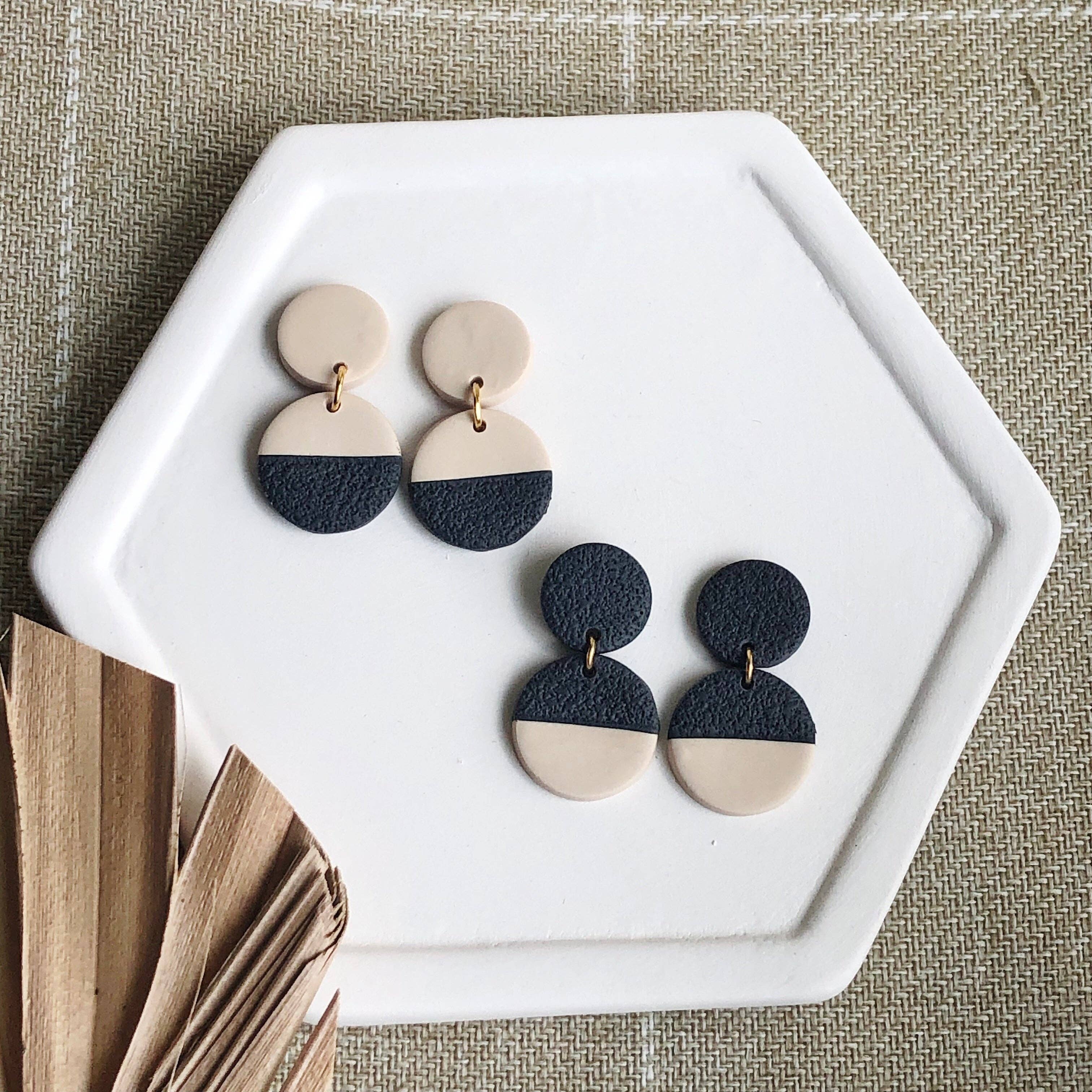 Courage & Calling - Wholesale Dangle Earrings - Petite Textured Circle Dangles6