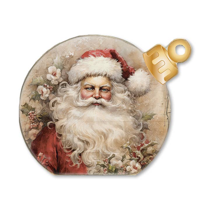 ORNAMENT DECORATIVE TABLETOP SITTER VINTAGE SANTA 2 for wholesale by Jarmz Designs