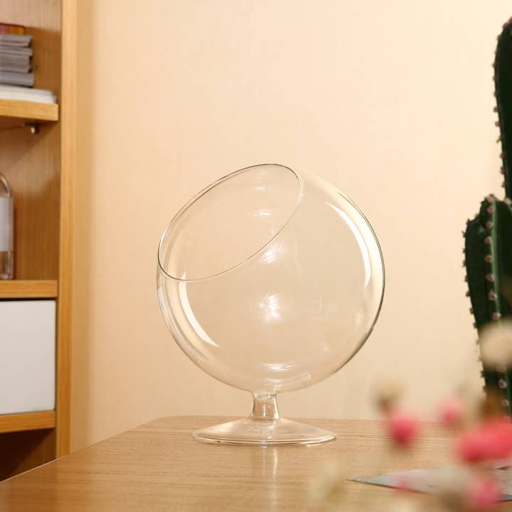 WGV International - Wholesale Terrarium - WGV Slant Bowl Terrarium - 4" x 5"H3