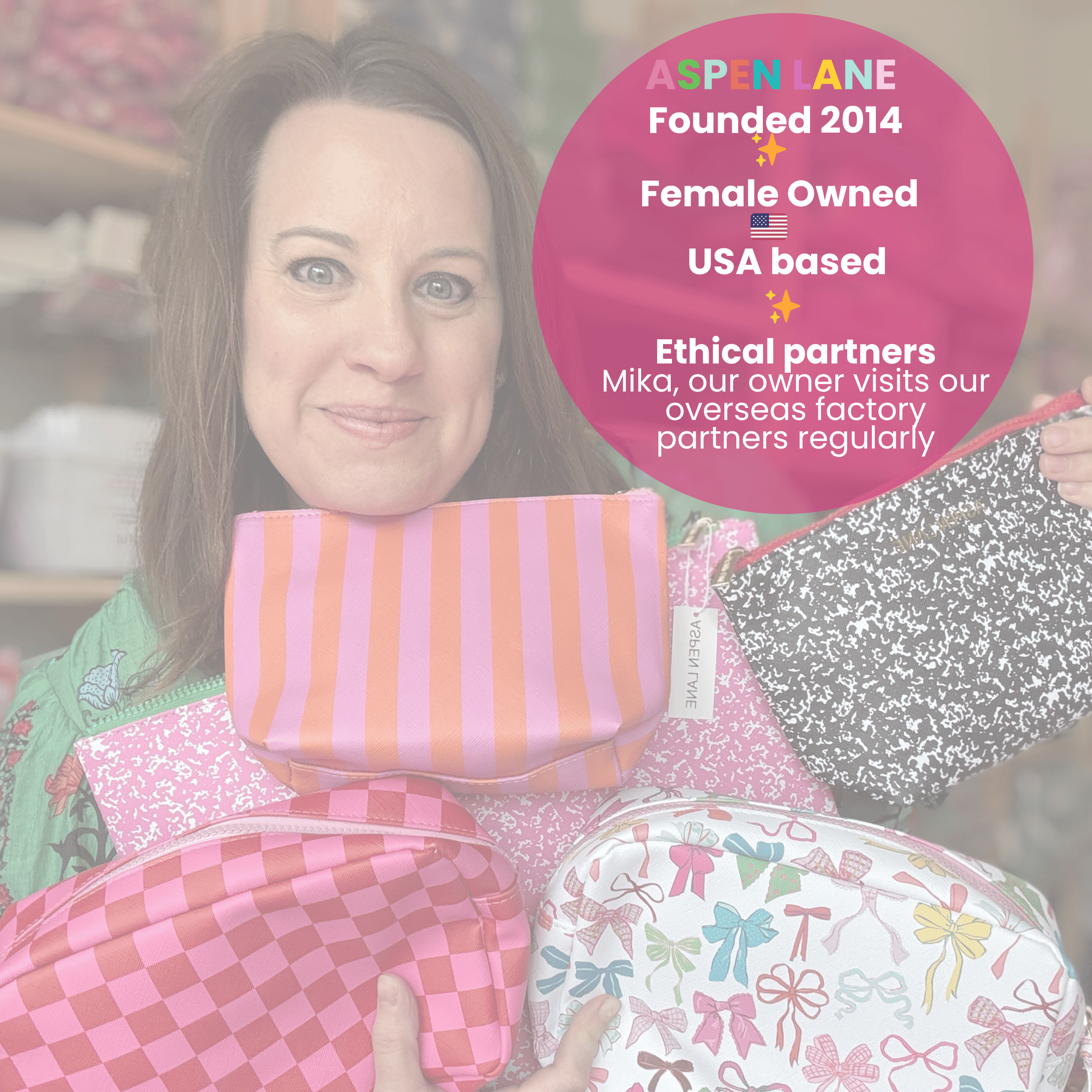 Aspen Lane - Vendita all'ingrosso Buste regalo - Borsa Regalo a Quadretti Colorata Premium | 2 misure3