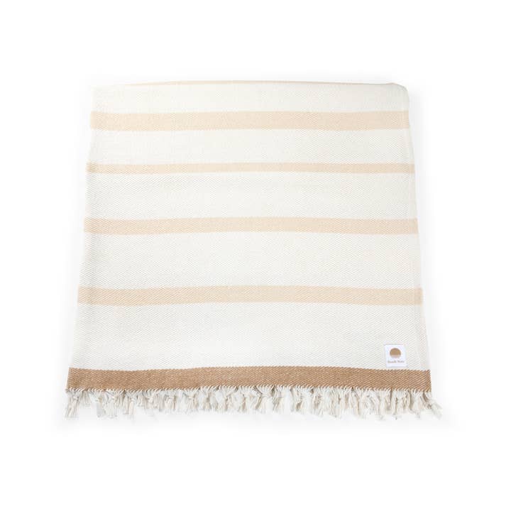 Beach State Oceanside Beach Blanket - Driftwood Stripe for wholesale on Faire4