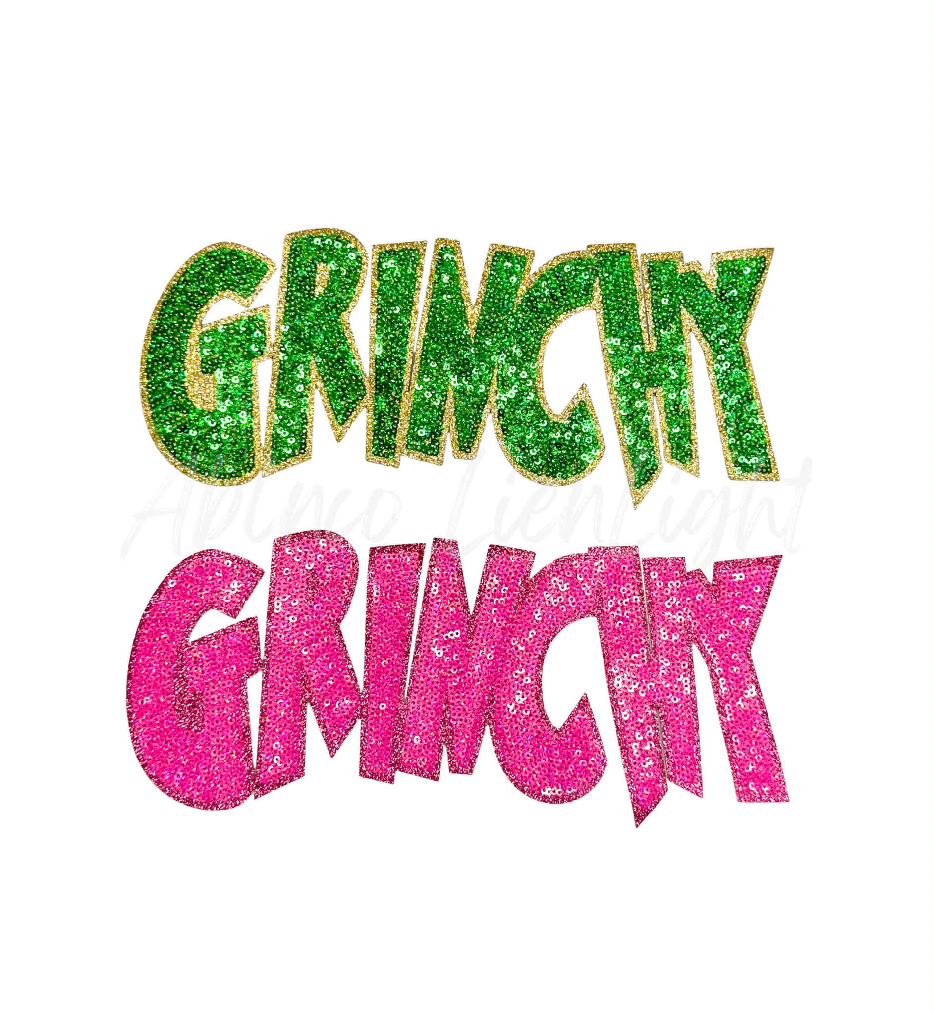 ABLNco - Wholesale Patch - Grinchy Sequins Christmas Patch