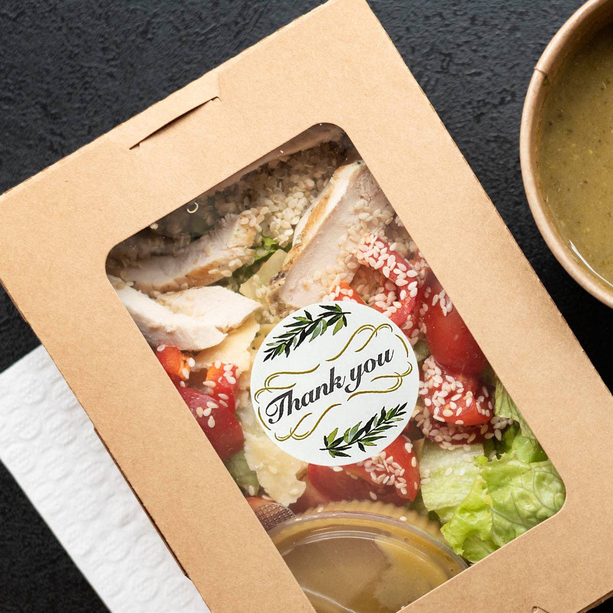 Wrapables.com - Wholesale Sticker - Wrapables 1.5" / 2" Thank You Stickers Roll28