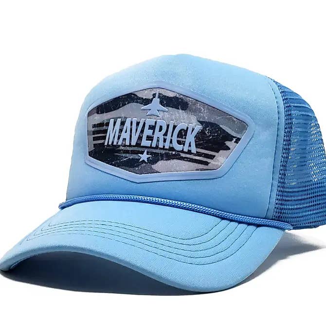 "Maverick" Top Gun Premium Snapback Trucker & Baseball Cap for wholesale by Peace and Dozen Inc