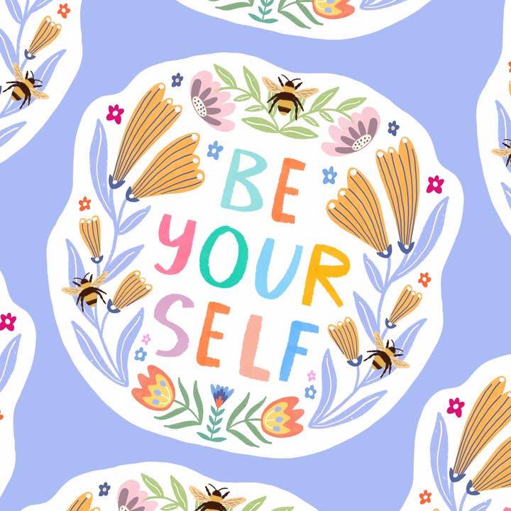 Pegatina impermeable Sé tú mismo para venta al por mayor de The Sunshine Bindery