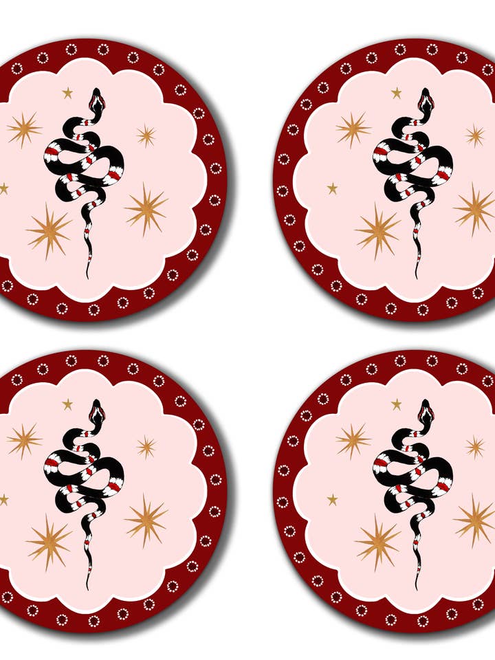 Précommande : lot de 4 sets de table « Serpent des blés » pour la vente par Bell Hutley