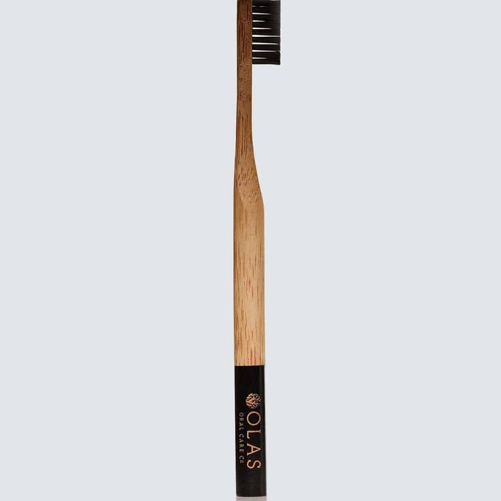 OLAS Wellness - Wholesale Toothbrush - OLAS Toothbrush Charcoal - Black Handle