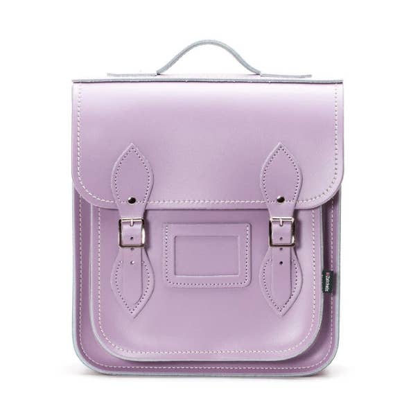 Leather City Backpack - Pastel Violet - Small for wholesale by Zatchels