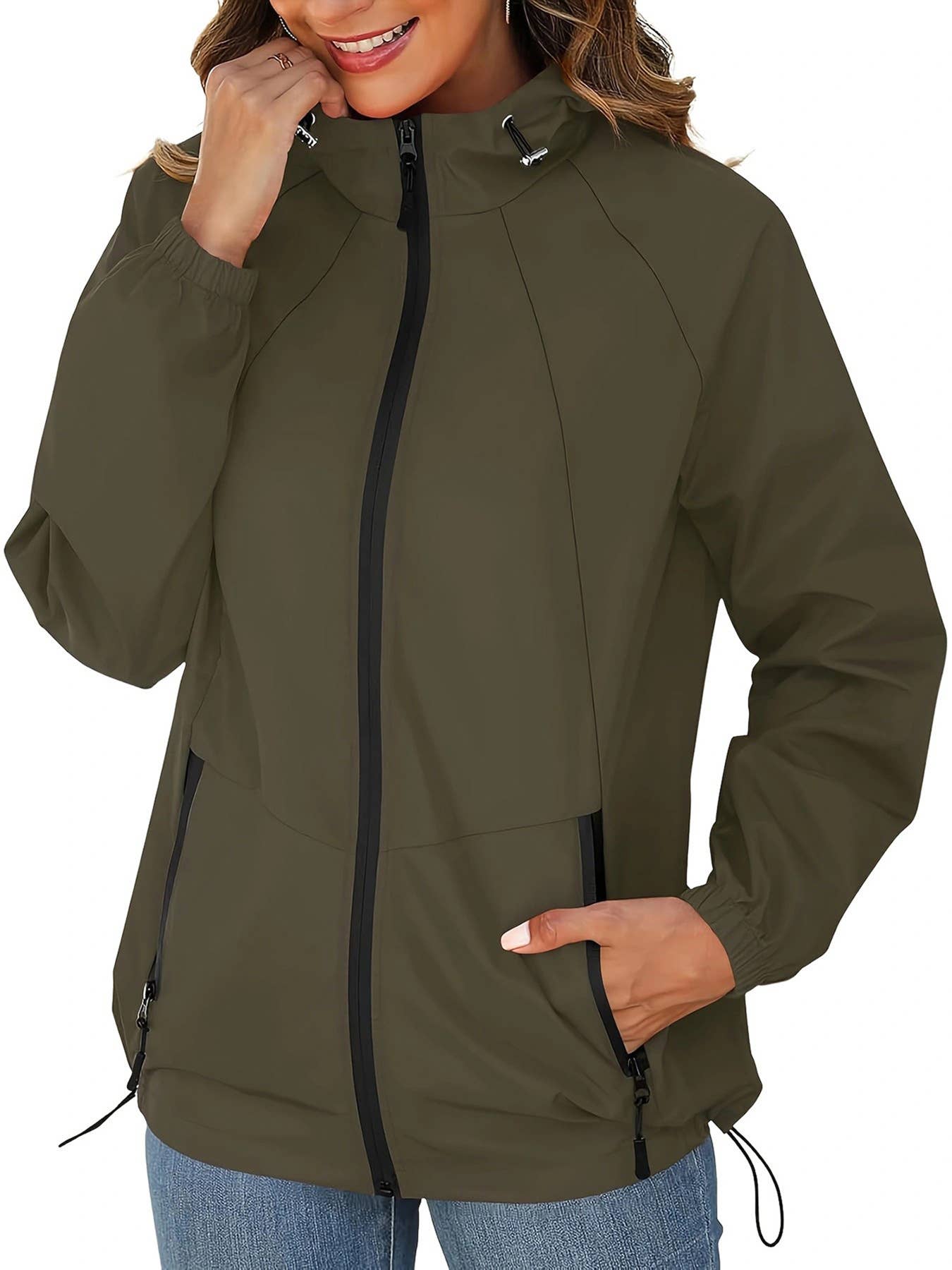 Rosa Clothing - Wholesale Jacket - Women's - Lightweight jacket hooded waterproof raincoat12