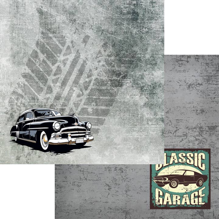 SSC Wholesale - Wholesale Scrapbook - Classic Cars 12x12 Scrapbook Kit - 3 Kits