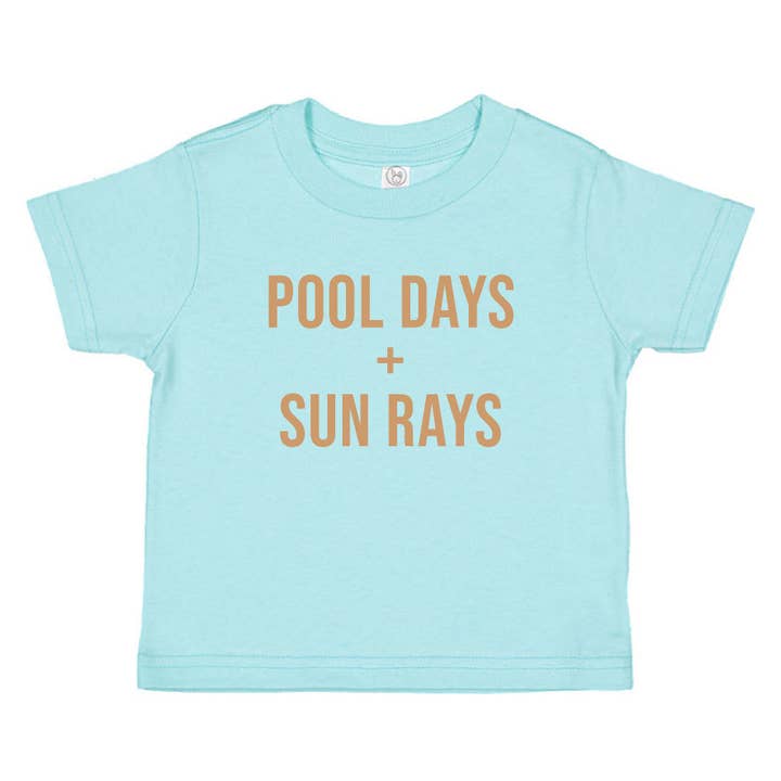 Holland Ave Clothing - Wholesale Screen Printed T-Shirt - Kids - Pool Days + Sun Rays | Kids Summer Clothes2
