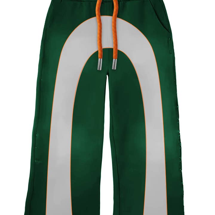 Calças de fato de treino verdes por atacado de 1921Movement