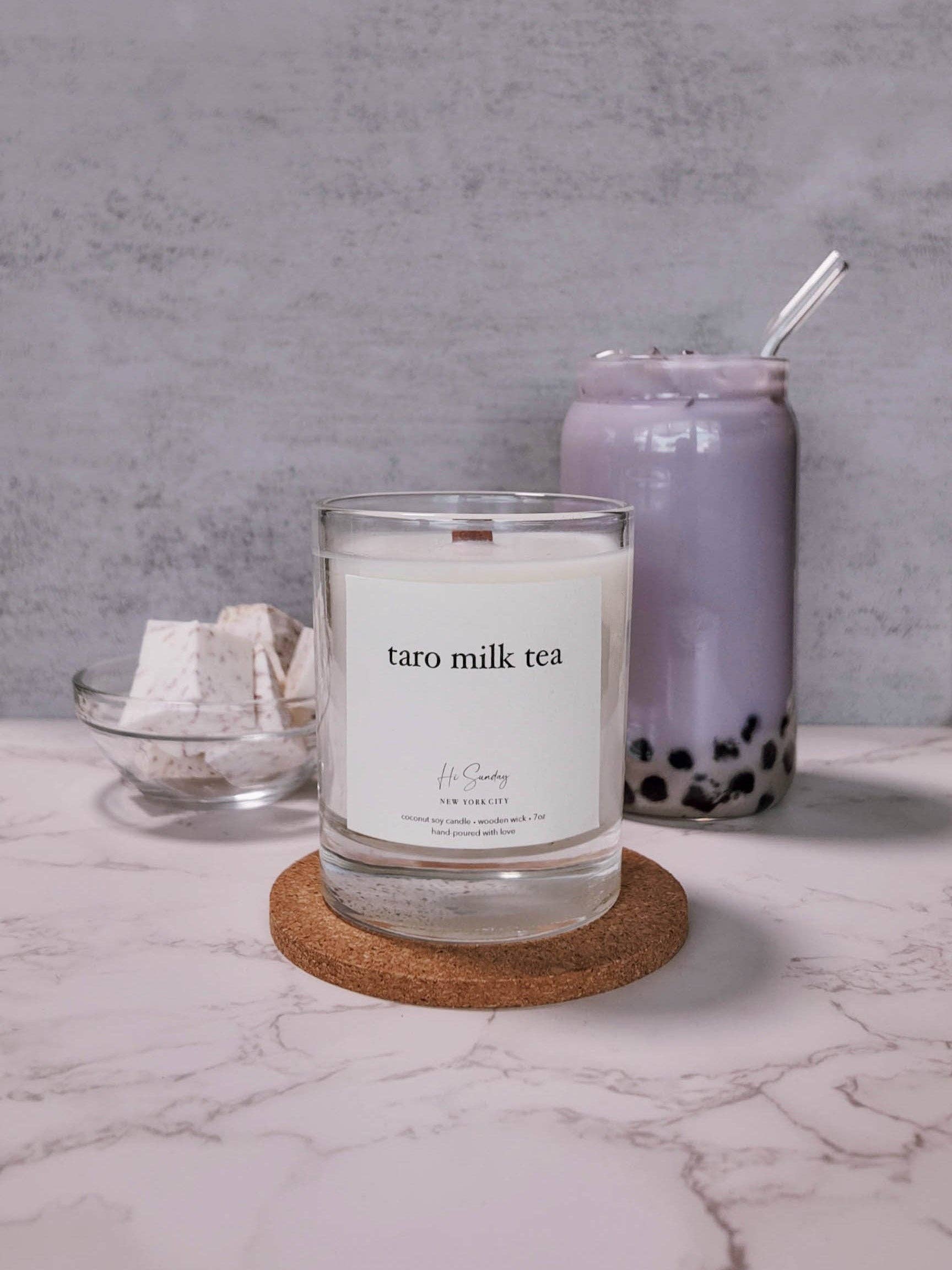 Hi Sunday Collective - Wholesale Jar/Filled Candle - TARO MILK TEA1