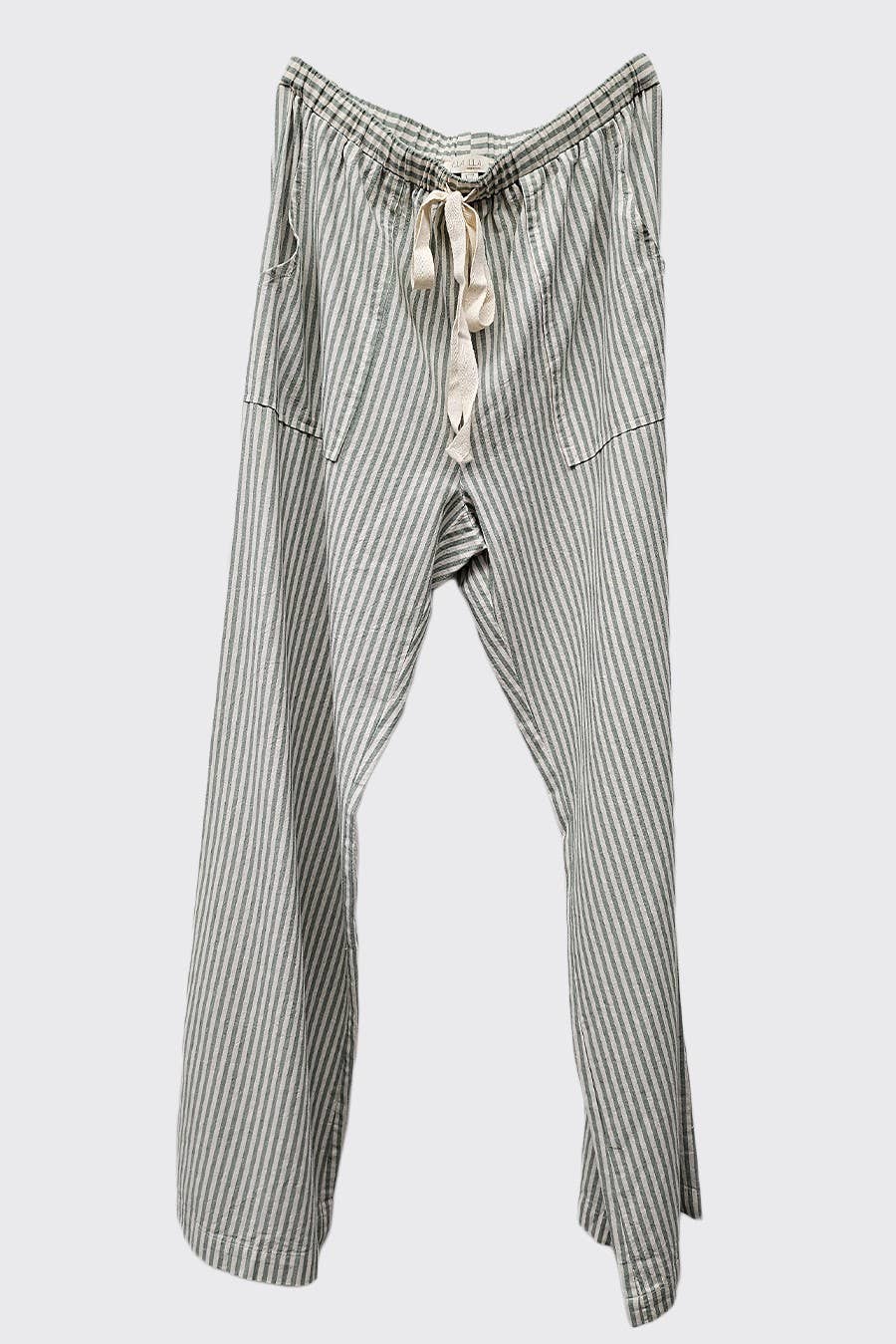 ILLA ILLA - Vente Pantalon – femme - Pantalon large en lin rayé18