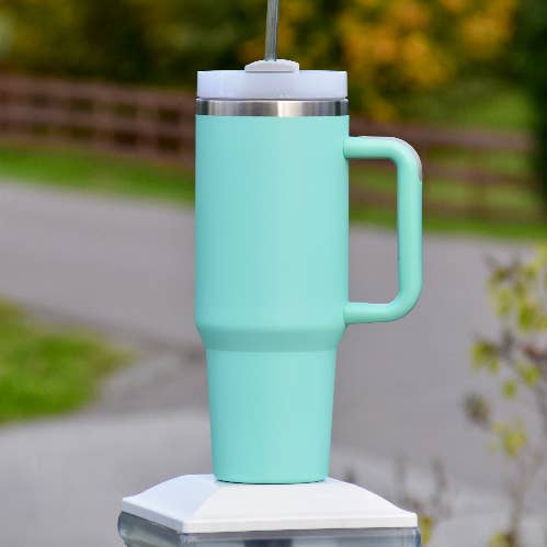 Stainless steel Tumbler | Dishwasher Safe | Color: Turquoise for wholesale by Hjertelig